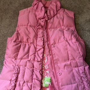 Lilly Pulitzer ruffle vest